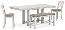 Load image into Gallery viewer, Robbinsdale Counter Height Dining Table and 2 Barstools and Bench
