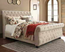 Load image into Gallery viewer, Willenburg  Upholstered Sleigh Bed
