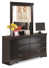 Load image into Gallery viewer, Huey Vineyard  Sleigh Bed With Mirrored Dresser And 2 Nightstands
