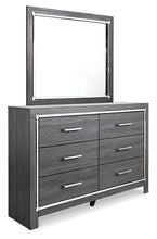 Load image into Gallery viewer, Lodanna Full Panel Bed with 2 Storage Drawers with Mirrored Dresser and Chest
