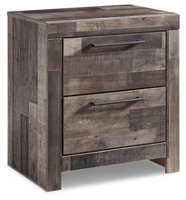 Load image into Gallery viewer, Derekson King Panel Bed with 6 Storage Drawers with Mirrored Dresser and 2 Nightstands
