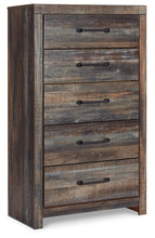 Load image into Gallery viewer, Drystan Full Bookcase Headboard with Mirrored Dresser and Chest
