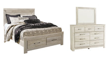 Load image into Gallery viewer, Bellaby  Platform Bed With 2 Storage Drawers With Mirrored Dresser
