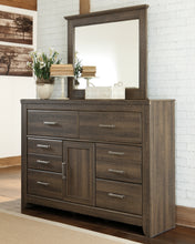 Load image into Gallery viewer, Juararo King Panel Bed with Mirrored Dresser and Chest
