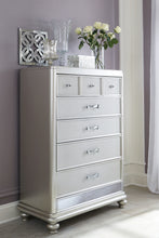 Load image into Gallery viewer, Coralayne Queen Upholstered Bed with Mirrored Dresser, Chest and Nightstand

