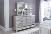 Load image into Gallery viewer, Coralayne Queen Upholstered Bed with Mirrored Dresser and 2 Nightstands
