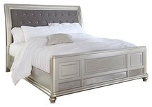 Load image into Gallery viewer, Coralayne King Upholstered Sleigh Bed with Dresser
