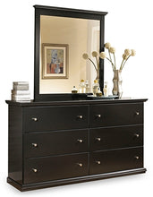 Load image into Gallery viewer, Maribel Queen/Full Panel Headboard with Mirrored Dresser, Chest and 2 Nightstands
