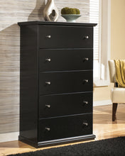 Load image into Gallery viewer, Maribel Queen/Full Panel Headboard with Mirrored Dresser, Chest and 2 Nightstands
