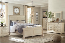 Load image into Gallery viewer, Bolanburg Queen Panel Bed with Mirrored Dresser and 2 Nightstands
