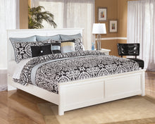 Load image into Gallery viewer, Bostwick Shoals King Panel Bed with Mirrored Dresser and 2 Nightstands
