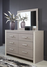 Load image into Gallery viewer, Surancha Queen/Full Panel Headboard with Mirrored Dresser and 2 Nightstands
