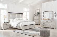 Load image into Gallery viewer, Darborn California King Panel Bed with Mirrored Dresser, Chest and Nightstand
